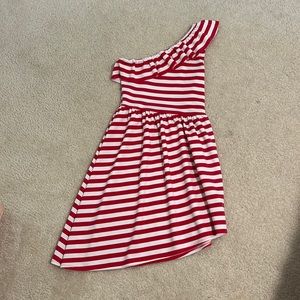 Red and White Striped Dress Abercrombie